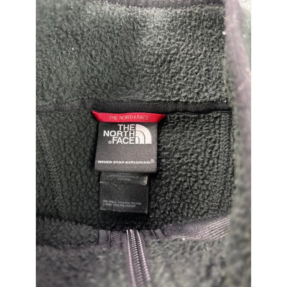 The North Face Fleece Pullover Mens Large Black Vail Colorado 1/4 Zip Jacket